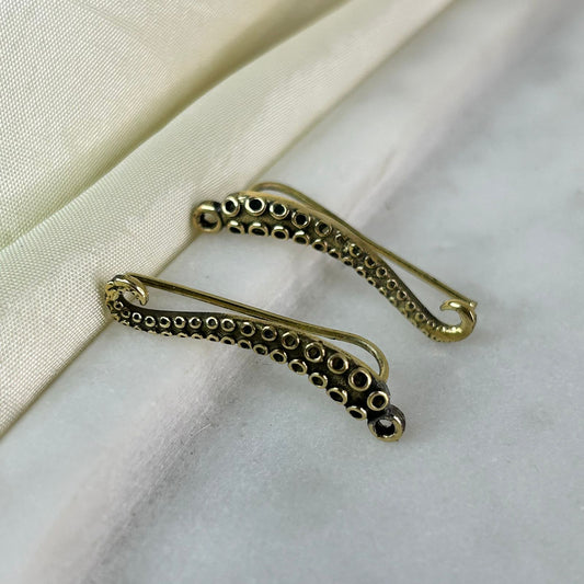 Naira Gold Ear Climber ( Pair)