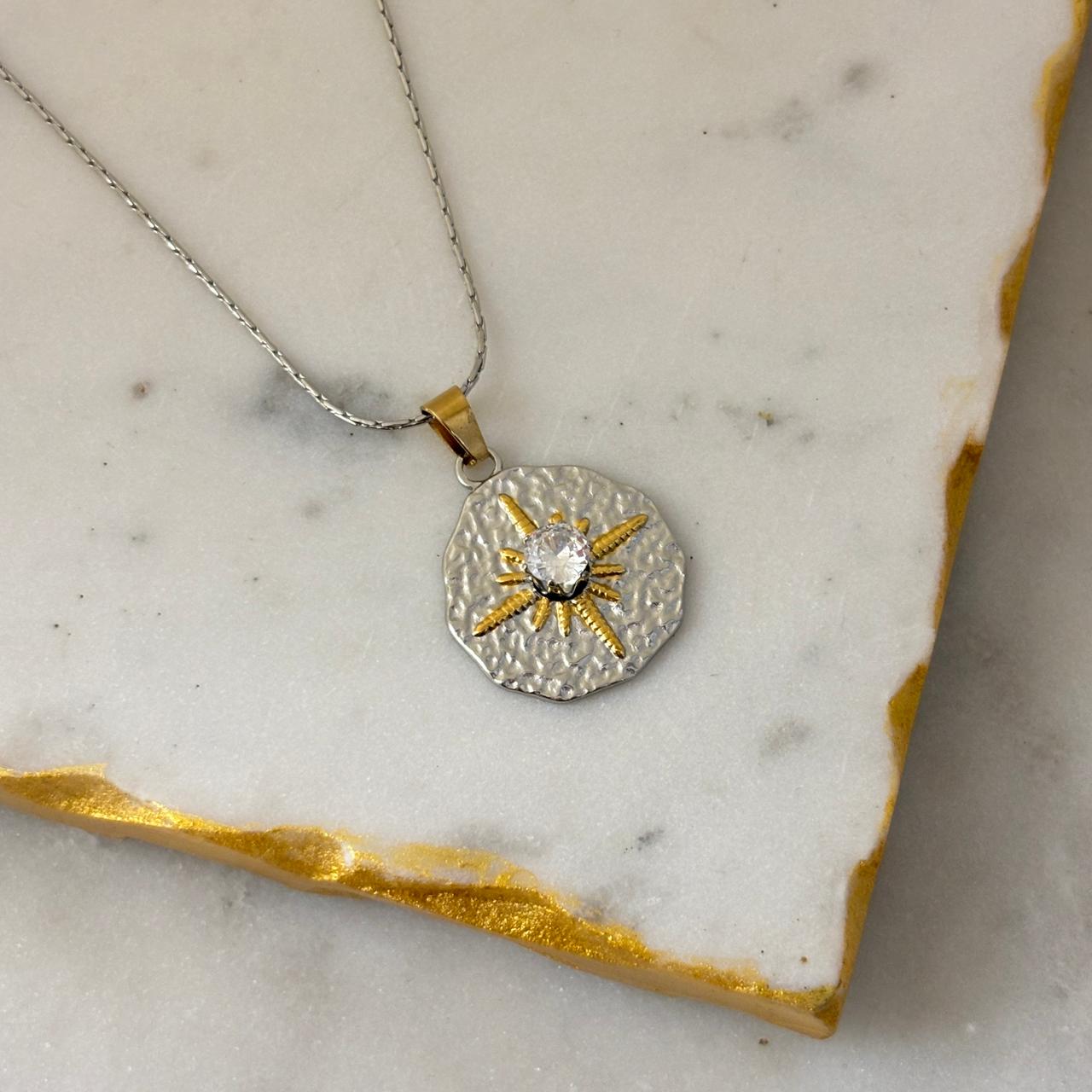 Sol Dual Tone Necklace