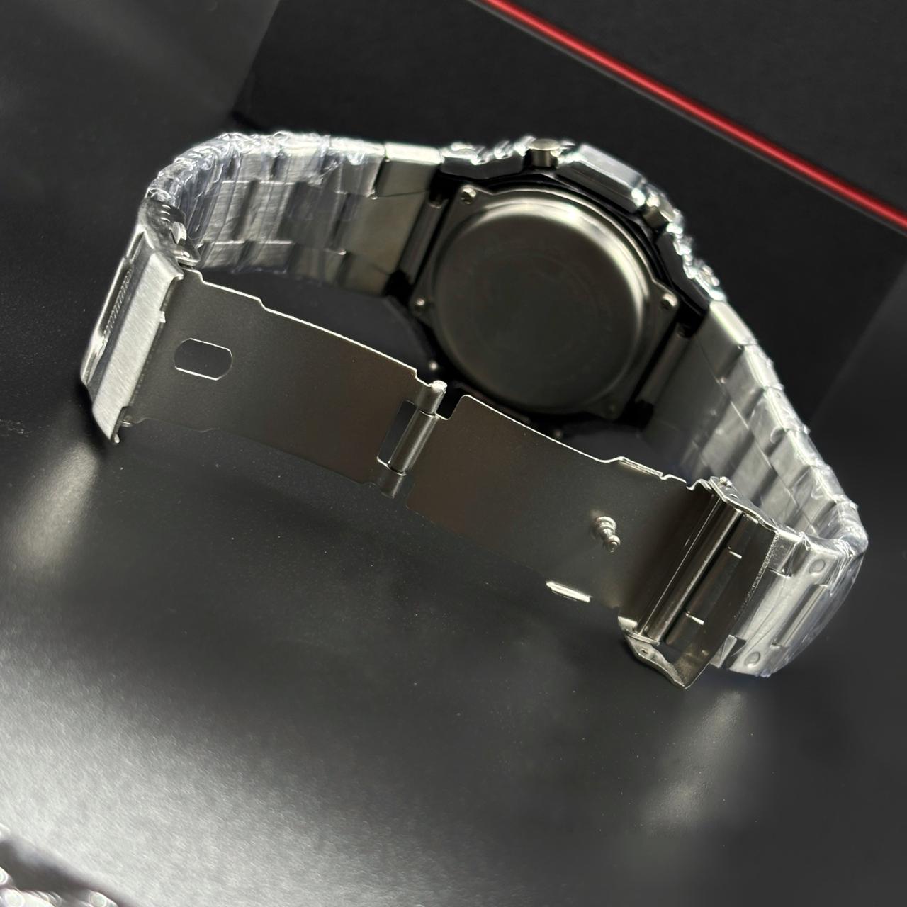 G-Shock Silver Blue Dial Watch ( Chronograph + Digital )