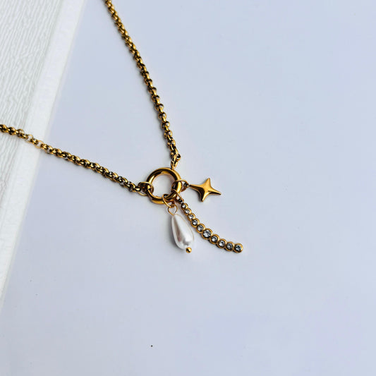 Bling Multi Charm Pandora Necklace