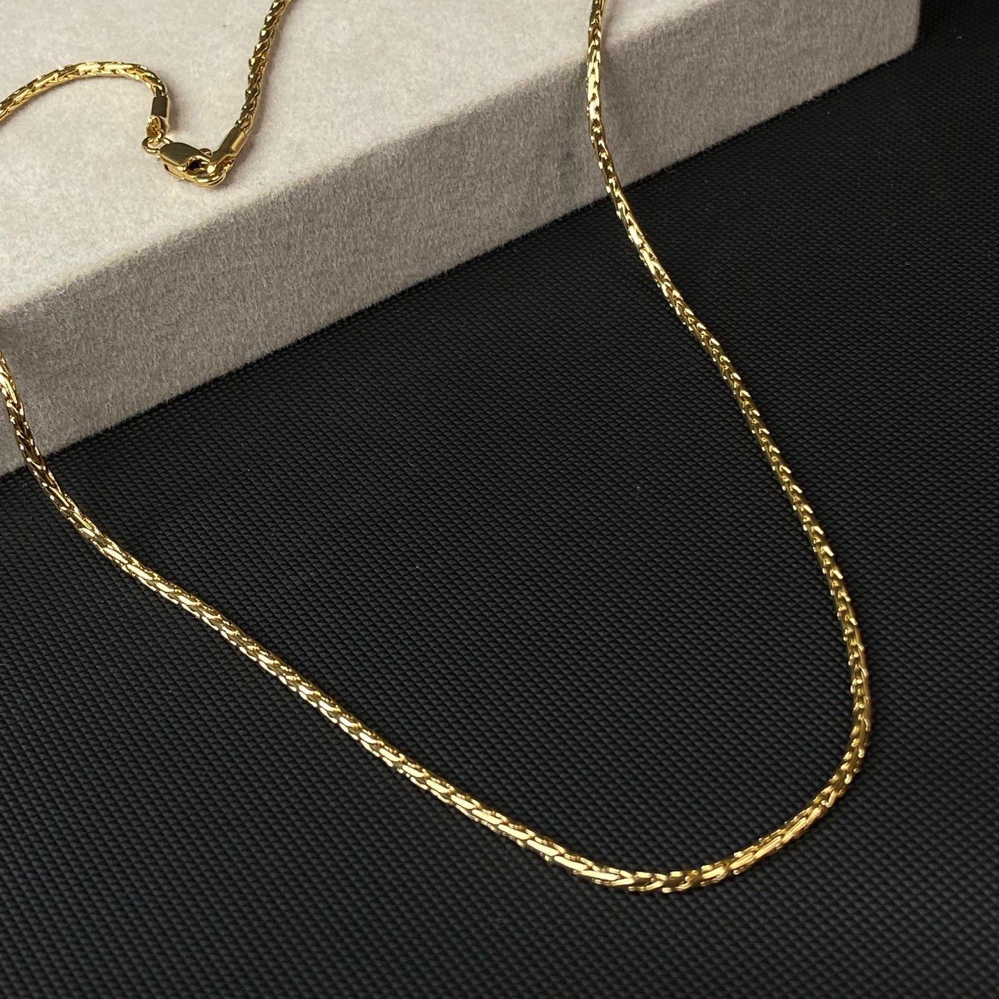 Rattle 18K Gold-Plated Men's Chain 2.5mm