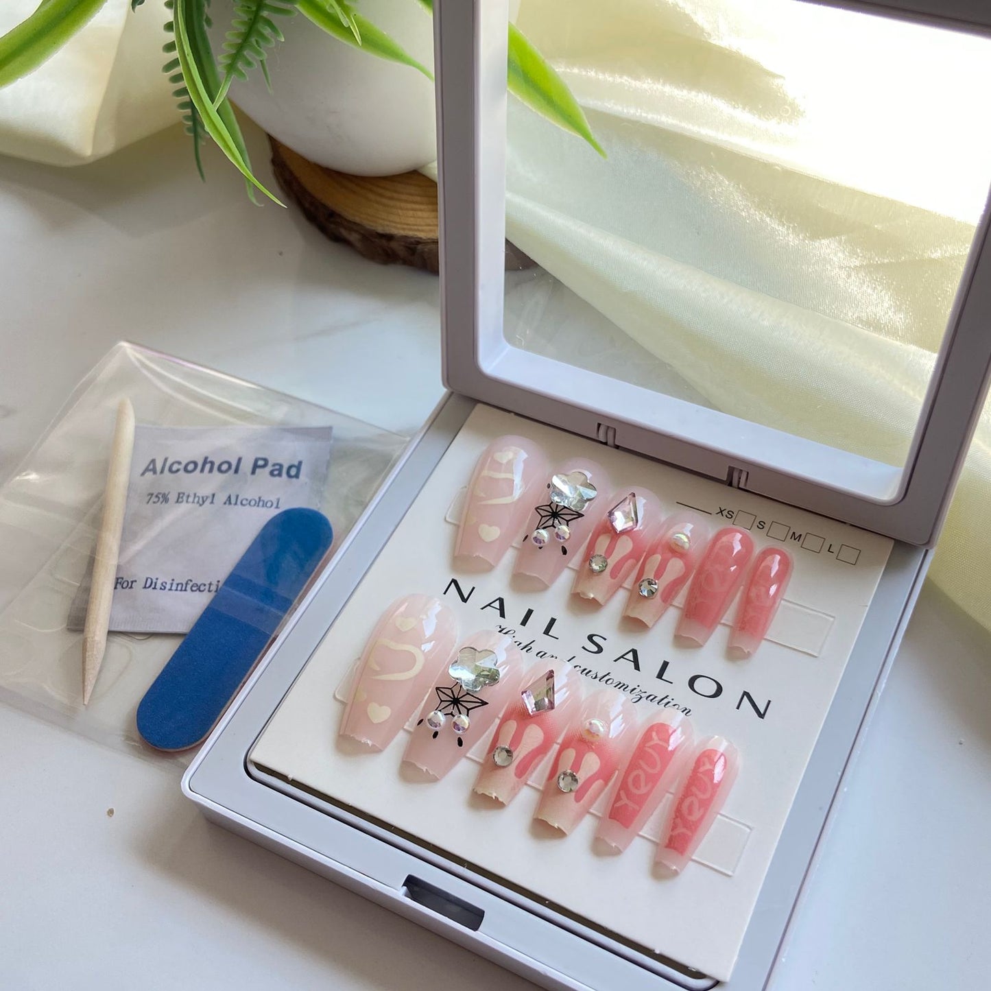 Salon Gel Stick On nails 16