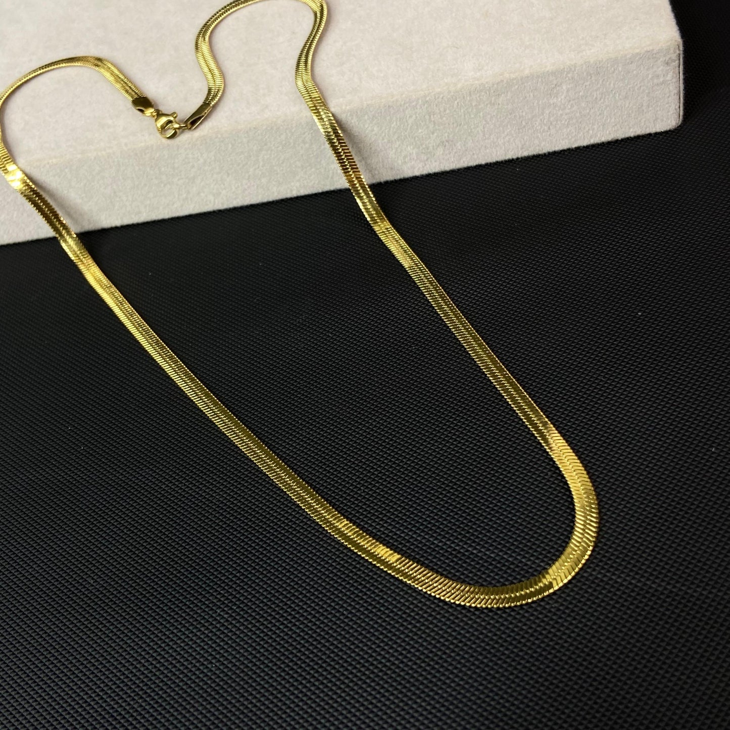 Snake 18K Gold-Plated Men's Chain 6mm