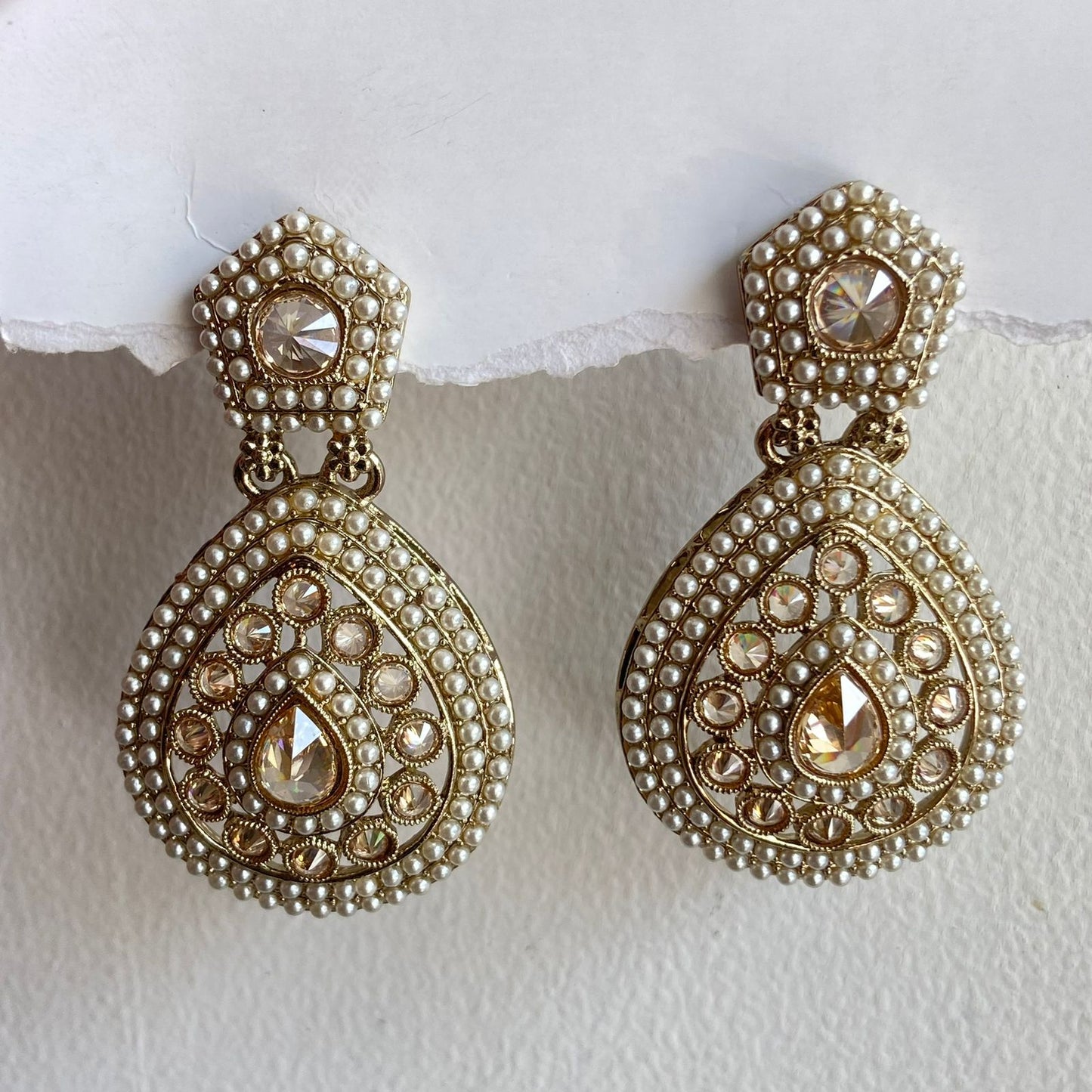 Barkha Pakistani Jhumka ( White )