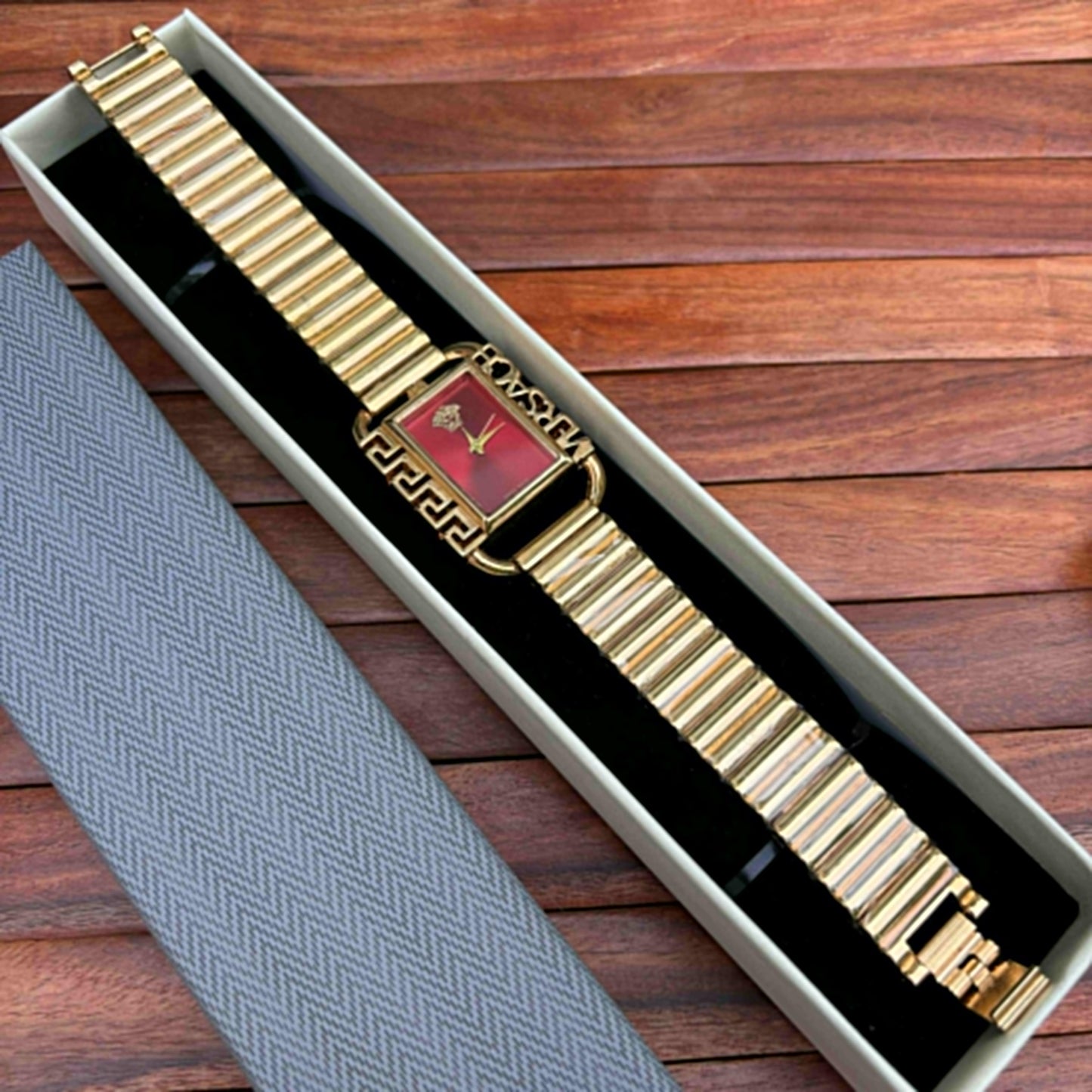 VRSC Luxe Red Dial Watch