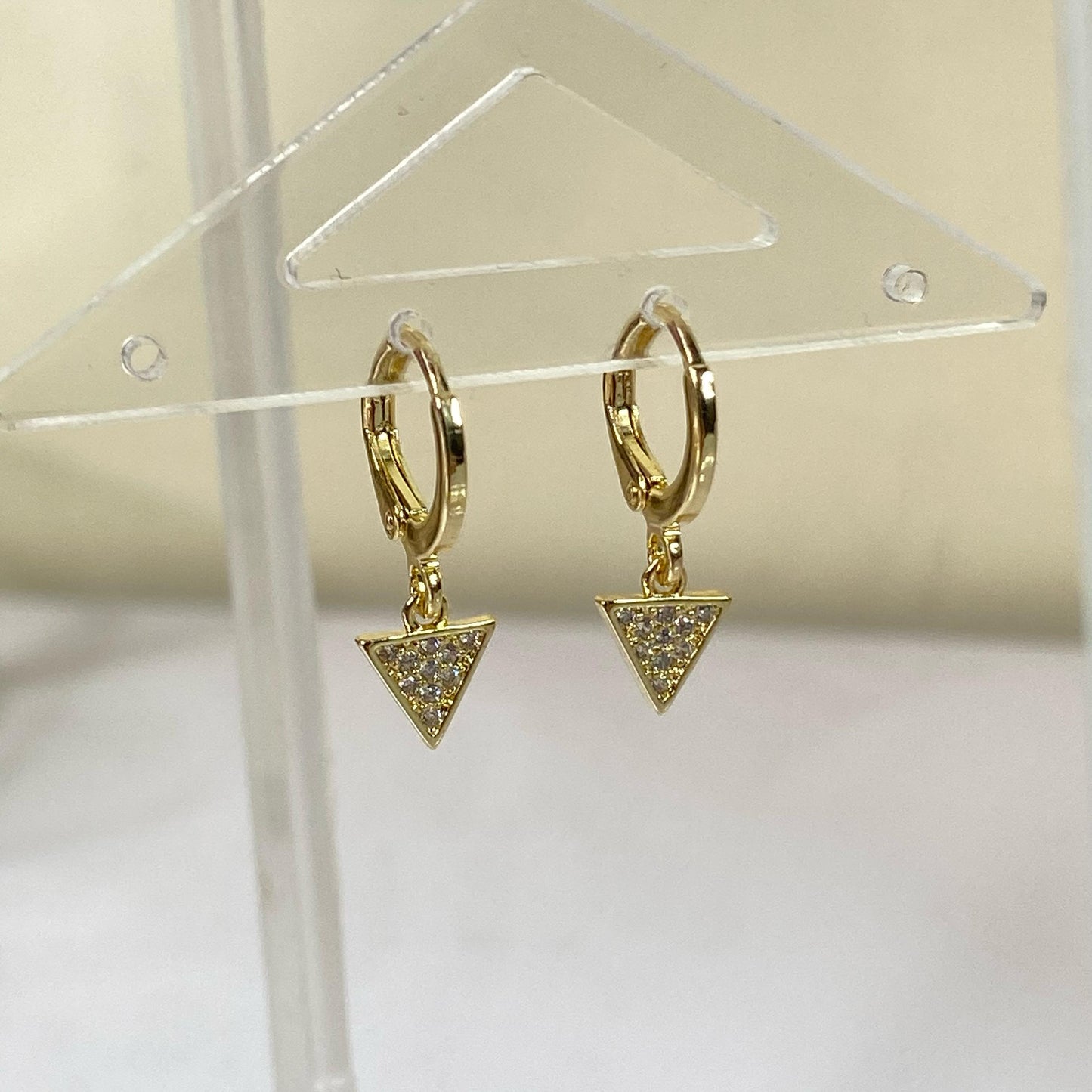 Studded Triangle Huggies