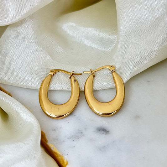Golden Eclipse Hoops