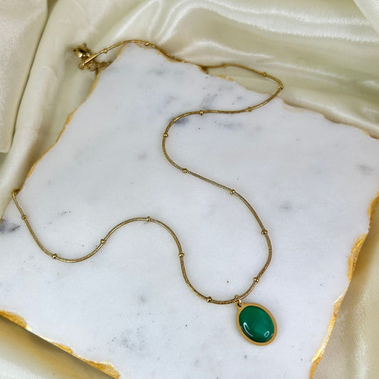 Emerald Opal Necklace