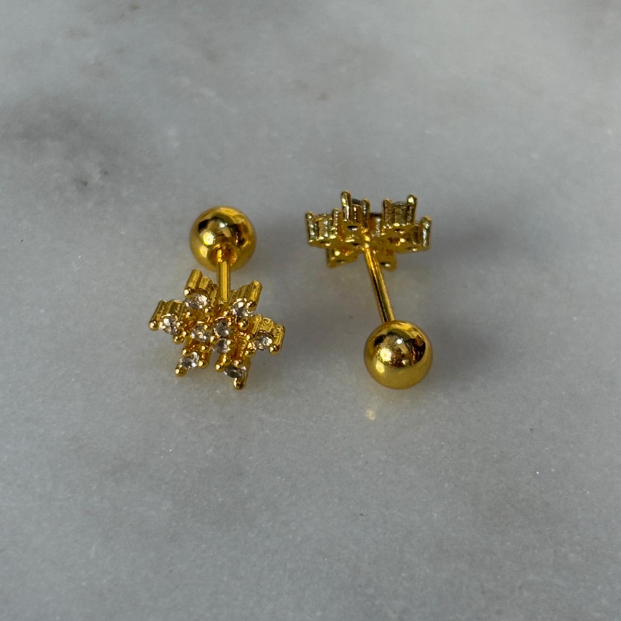 Sunshine Daisy Flatback Earrings