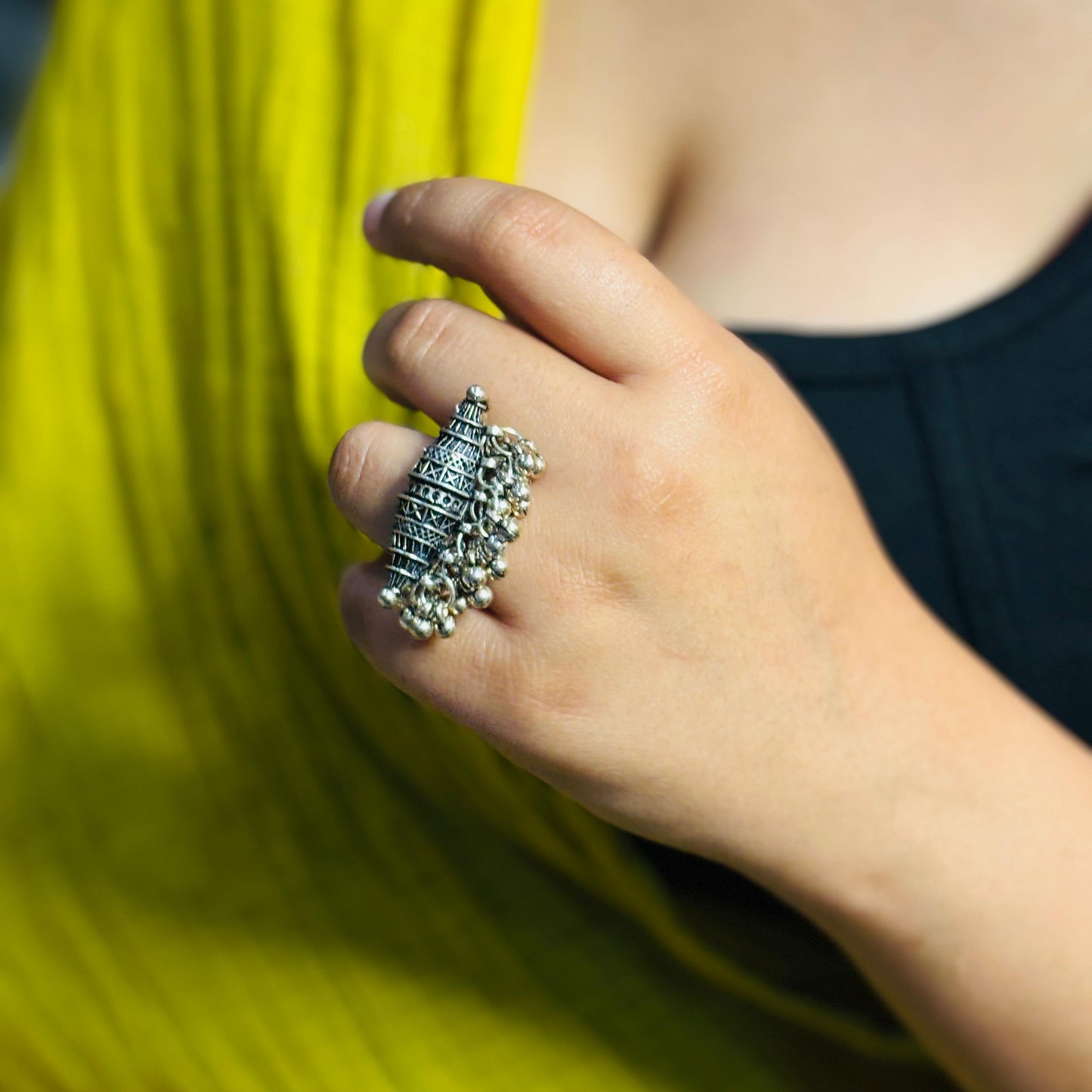 Dhumroo Oxidise Ring