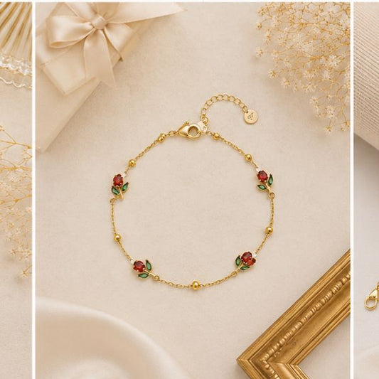 Tulip Minimal Chain Bracelet
