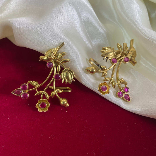Kamal Chidiya Pink Earring Cuffs