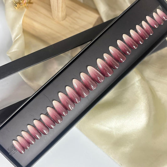 Ombré Cat Eye Nails 12