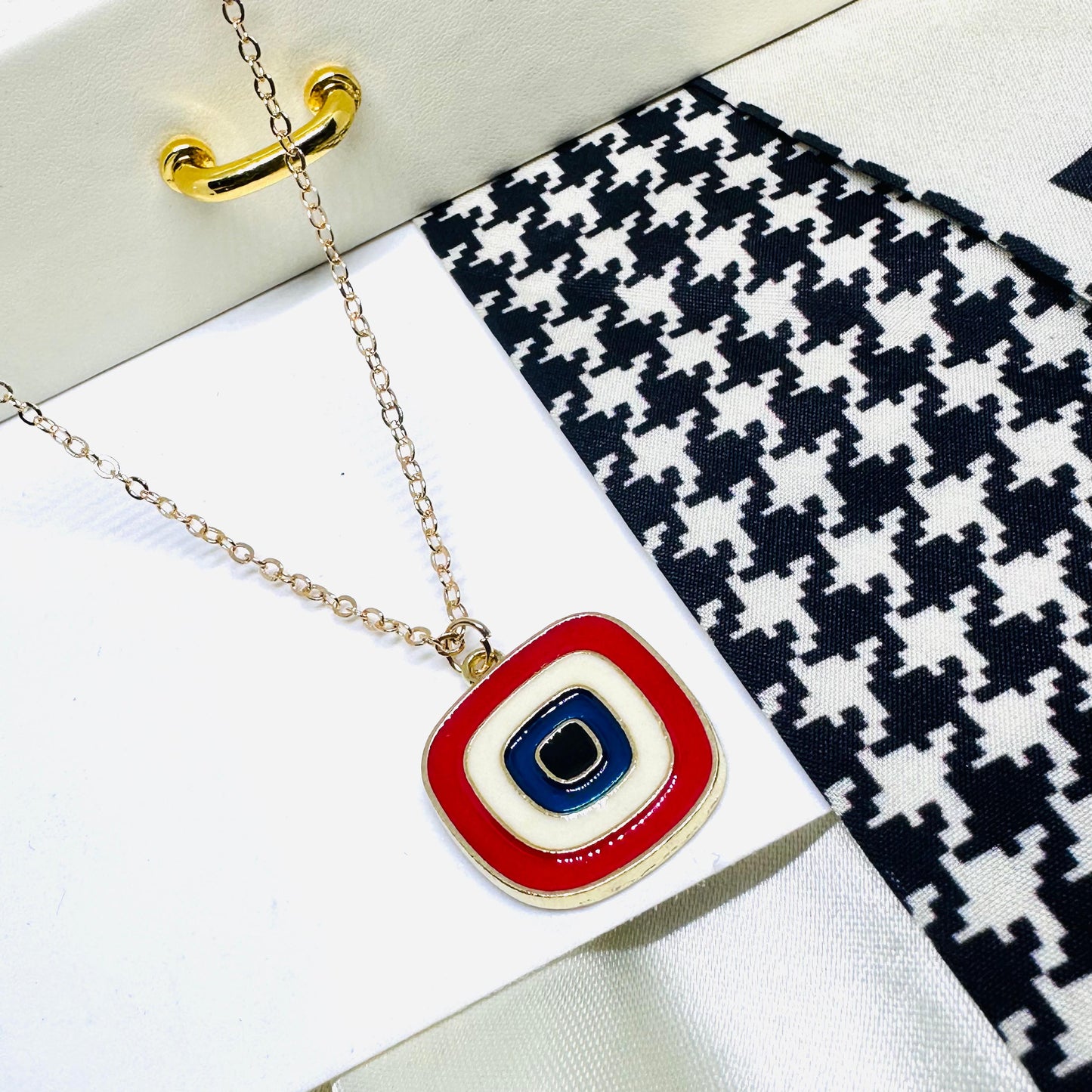 Square Resin Necklace