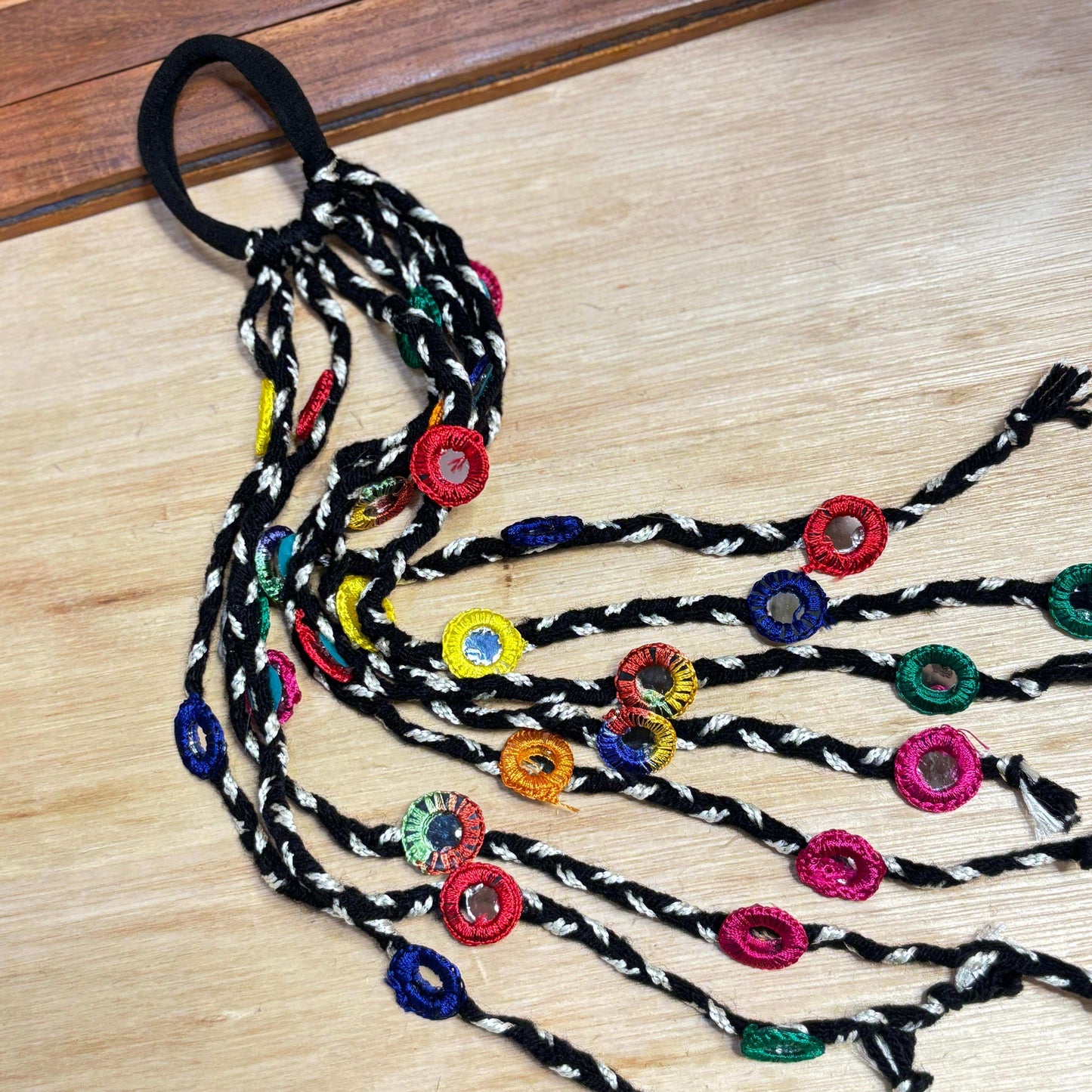 Black Mirror Work Premium Tassle Hairtie