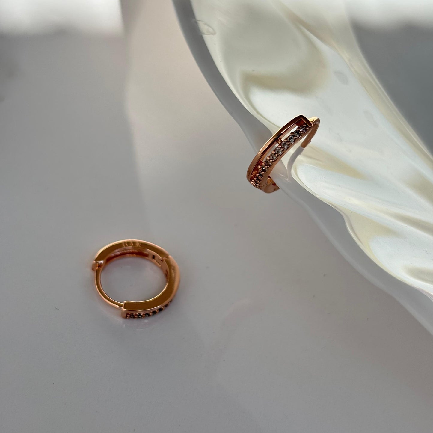 Amy Mini Hoops (Rosegold)