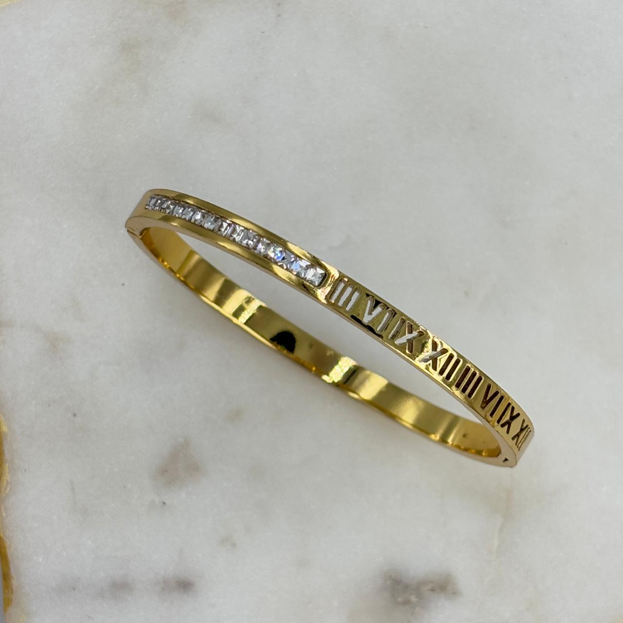 Roman Tennis Statement Bracelet (Small Size-2.2-2.4)