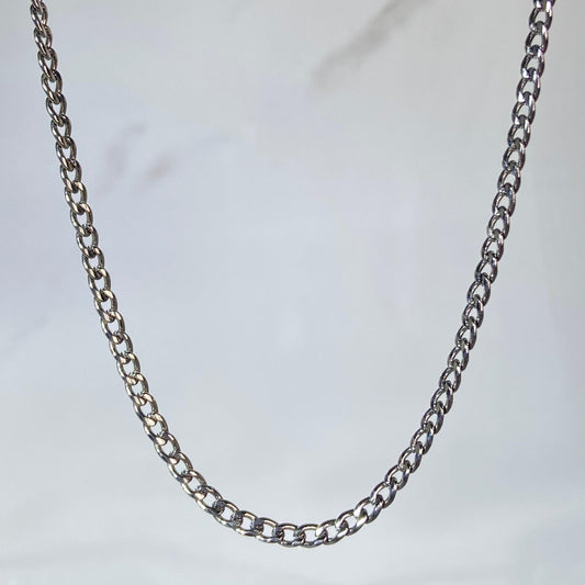 Cuban Silver SST Men's Chain (Thin)