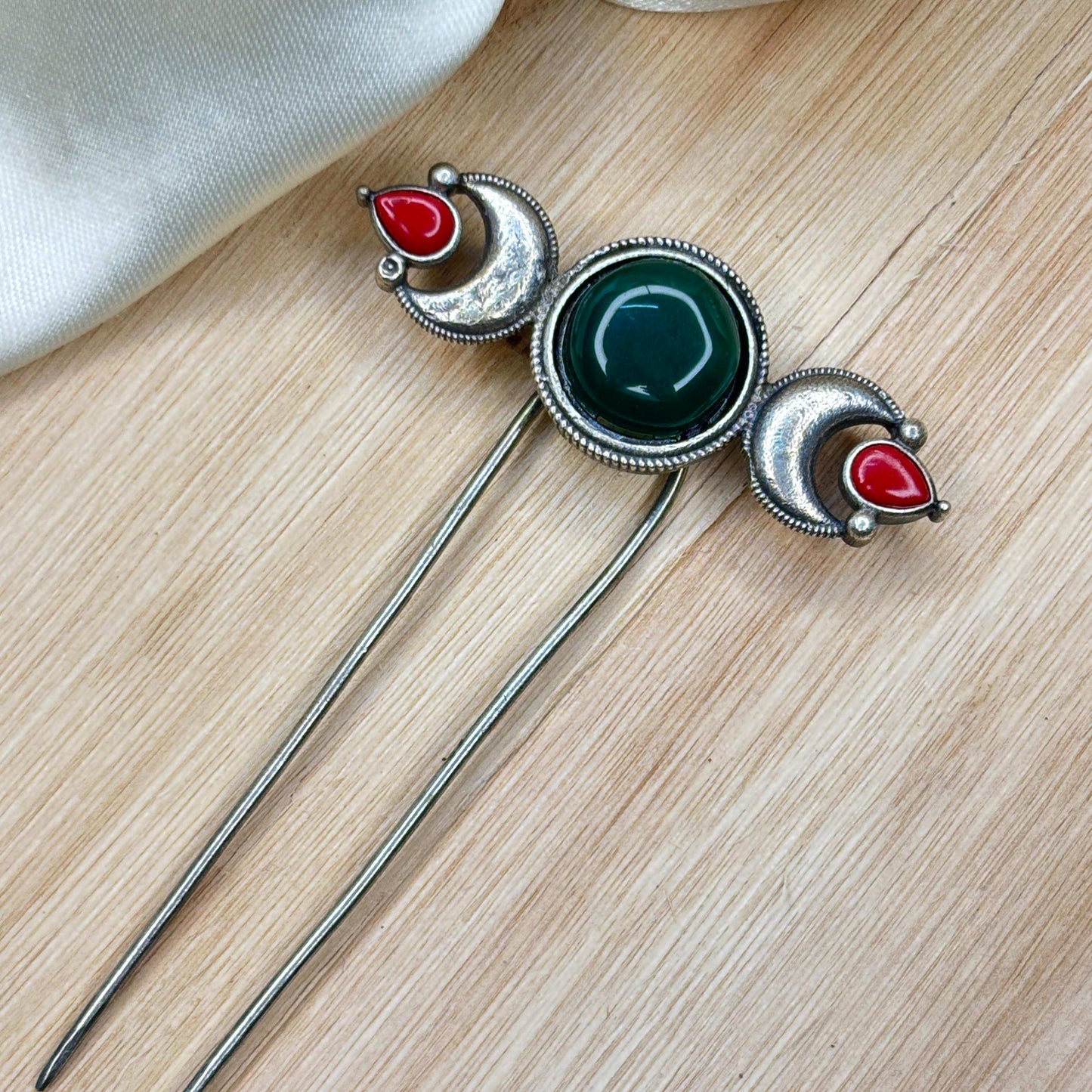 Maitri German Silver Hair U Pin