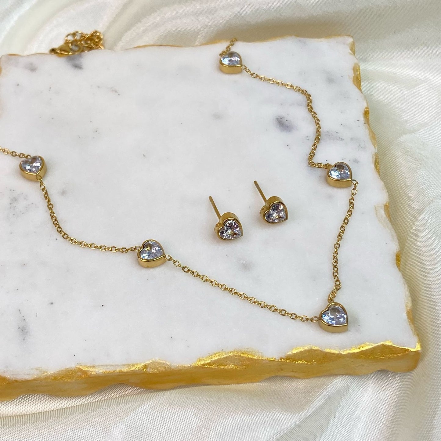 Heartie Jewelry Set (Necklace+Earrings)