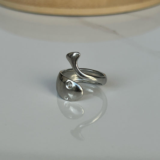 Dolphin Silver Ring