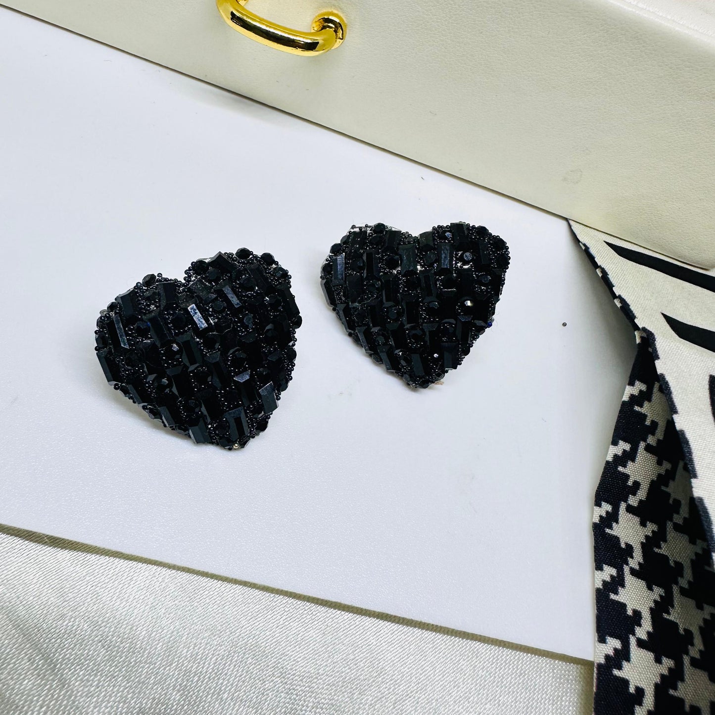 Party Buzz Heart Studs