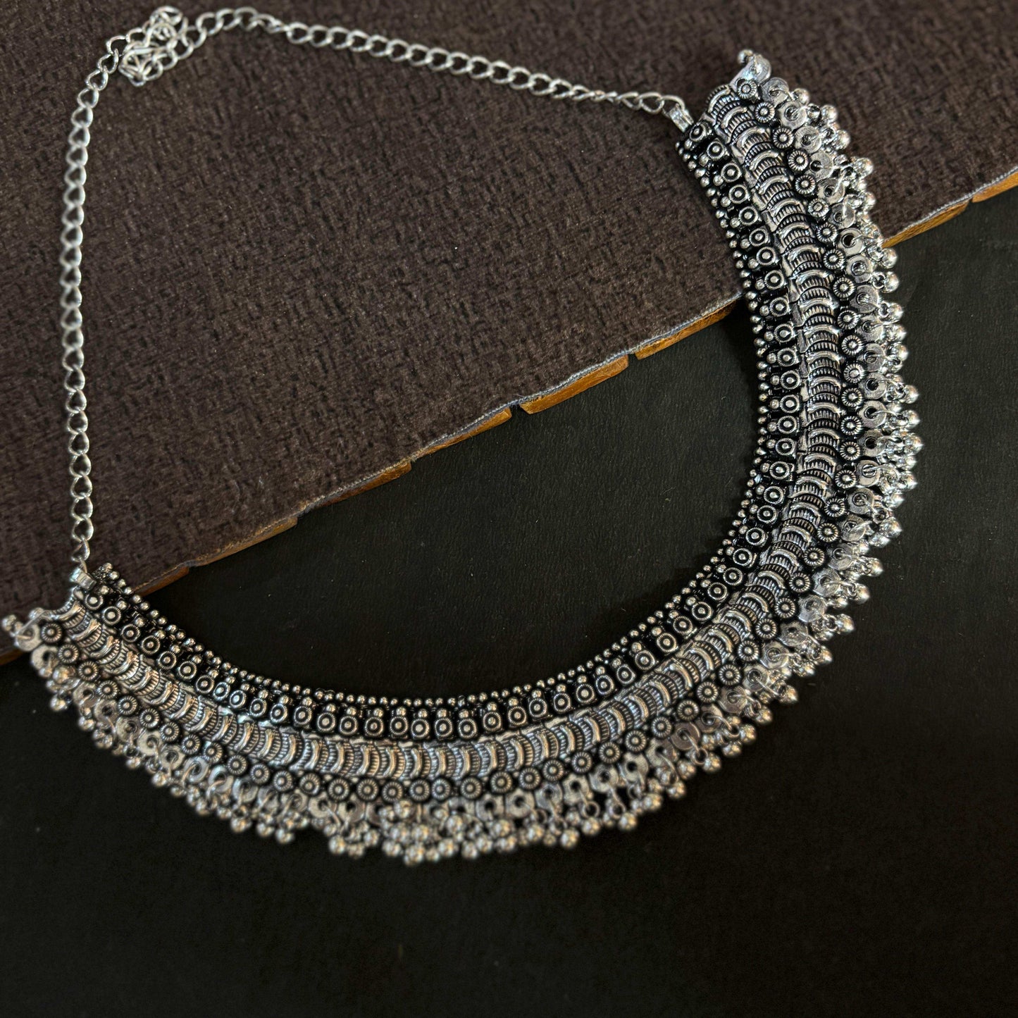 Ghungroo German Silver Choker