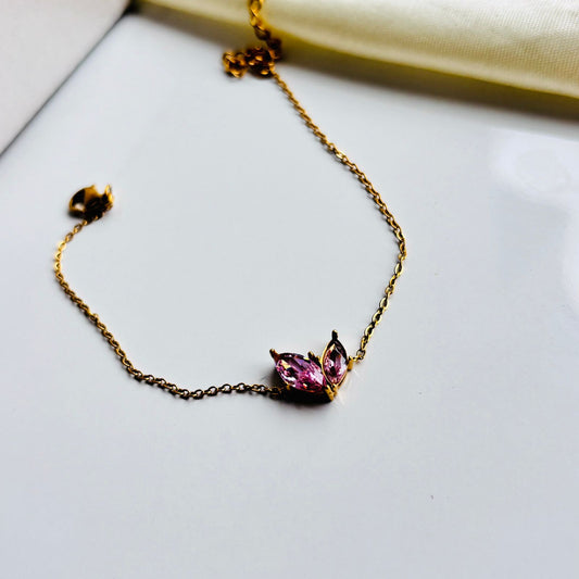 Mia Pink Minimal Bracelet •