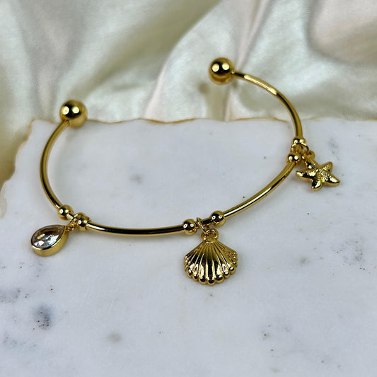 Sea Shell Charm Bracelet