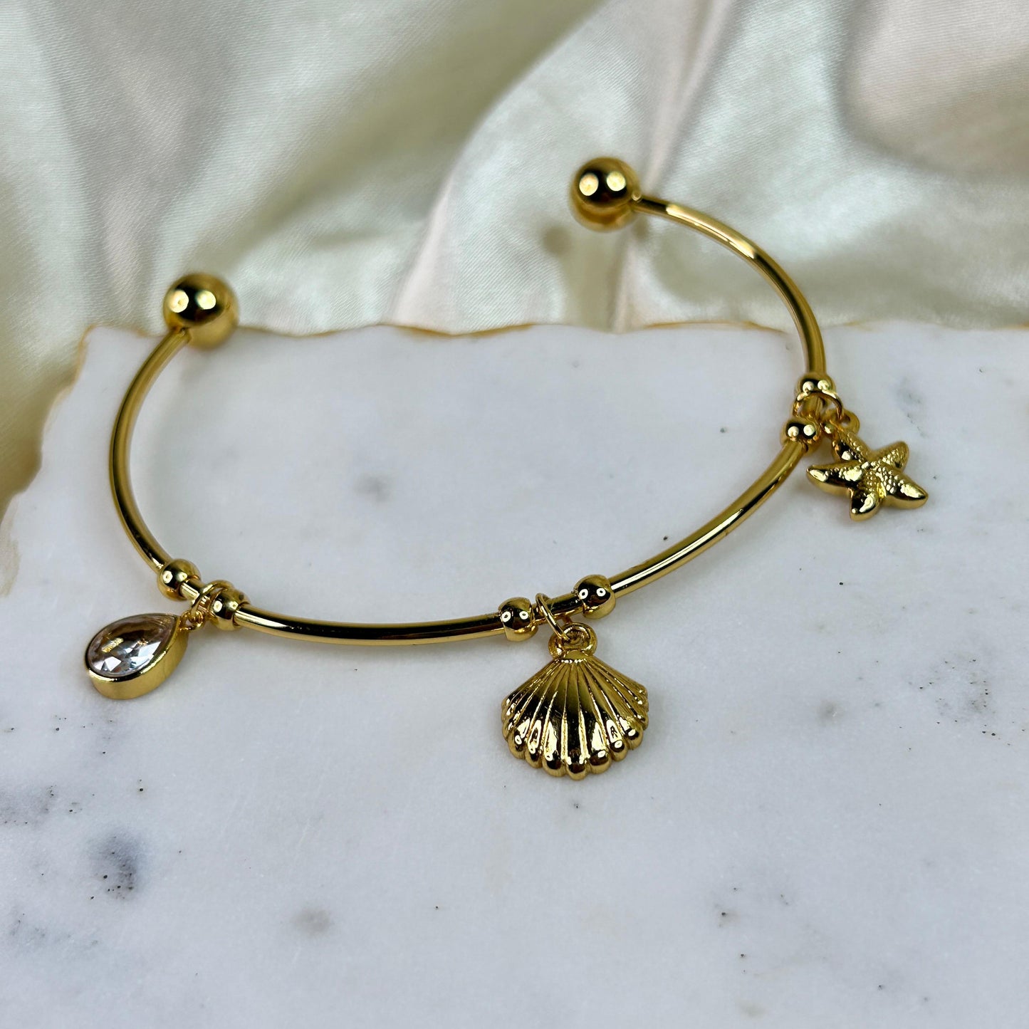 Sea Shell Charm Bracelet