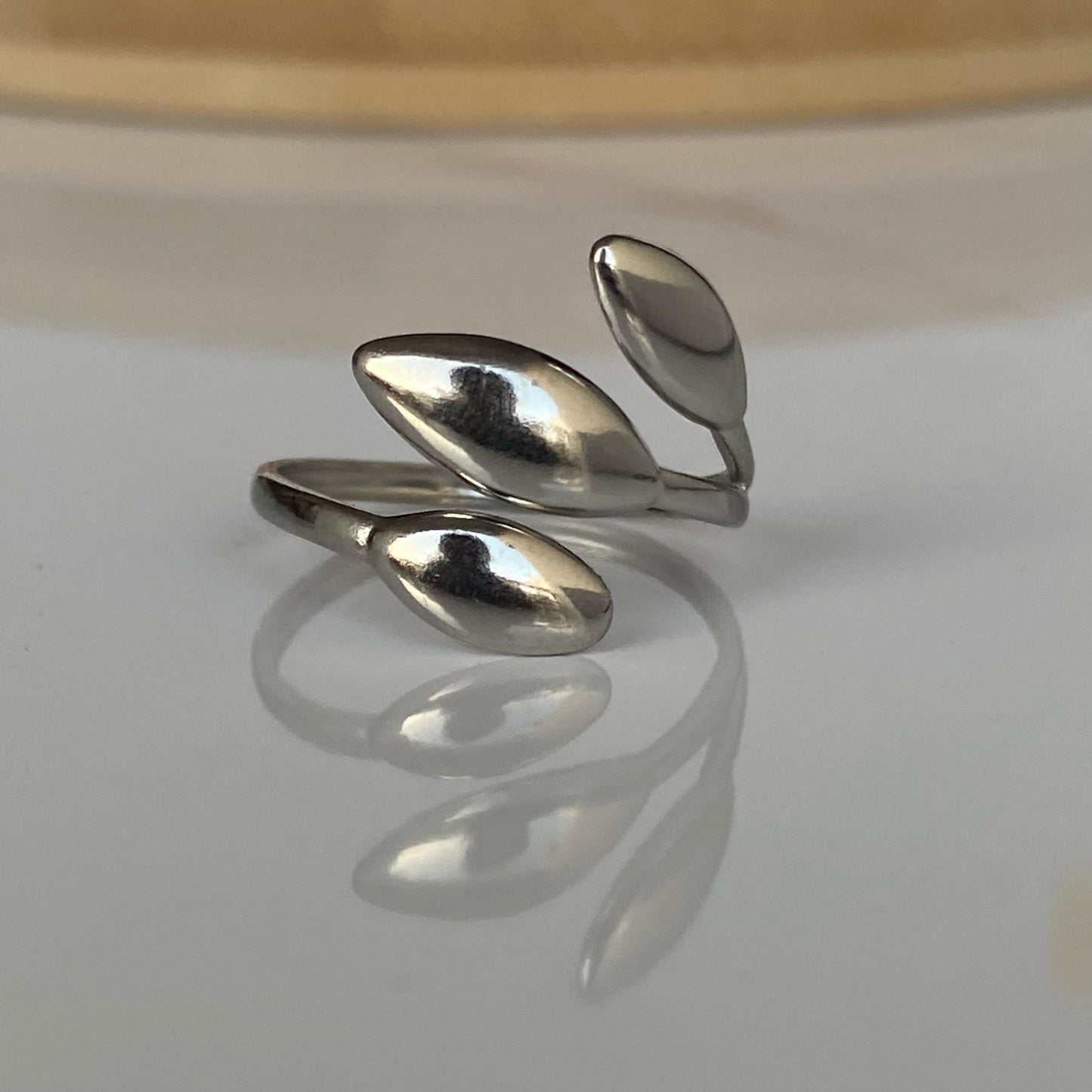Leaflet Silver Ring