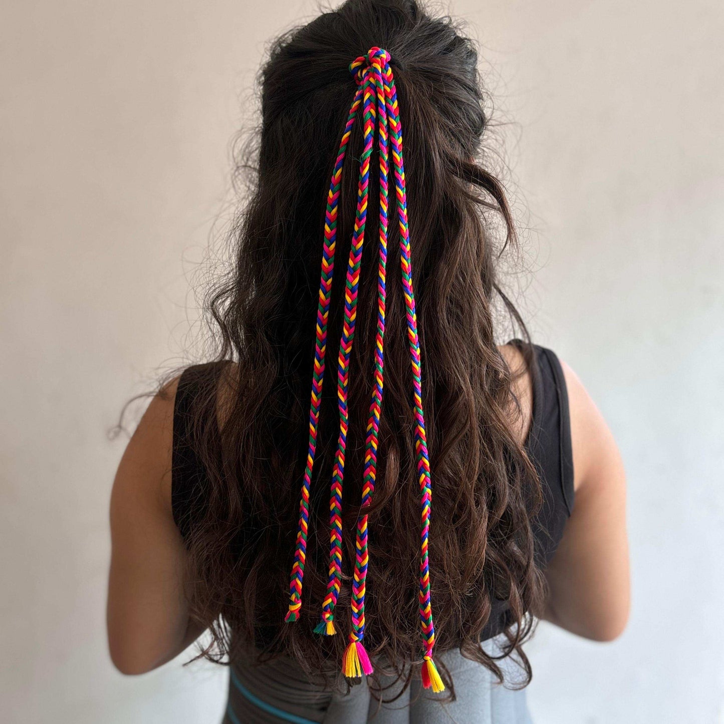 Multi color Tassle Hairtie