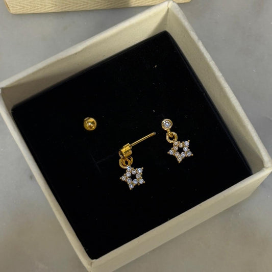 Star Charm Flatback Earrings