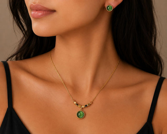 Olive Spark Jewellery Set