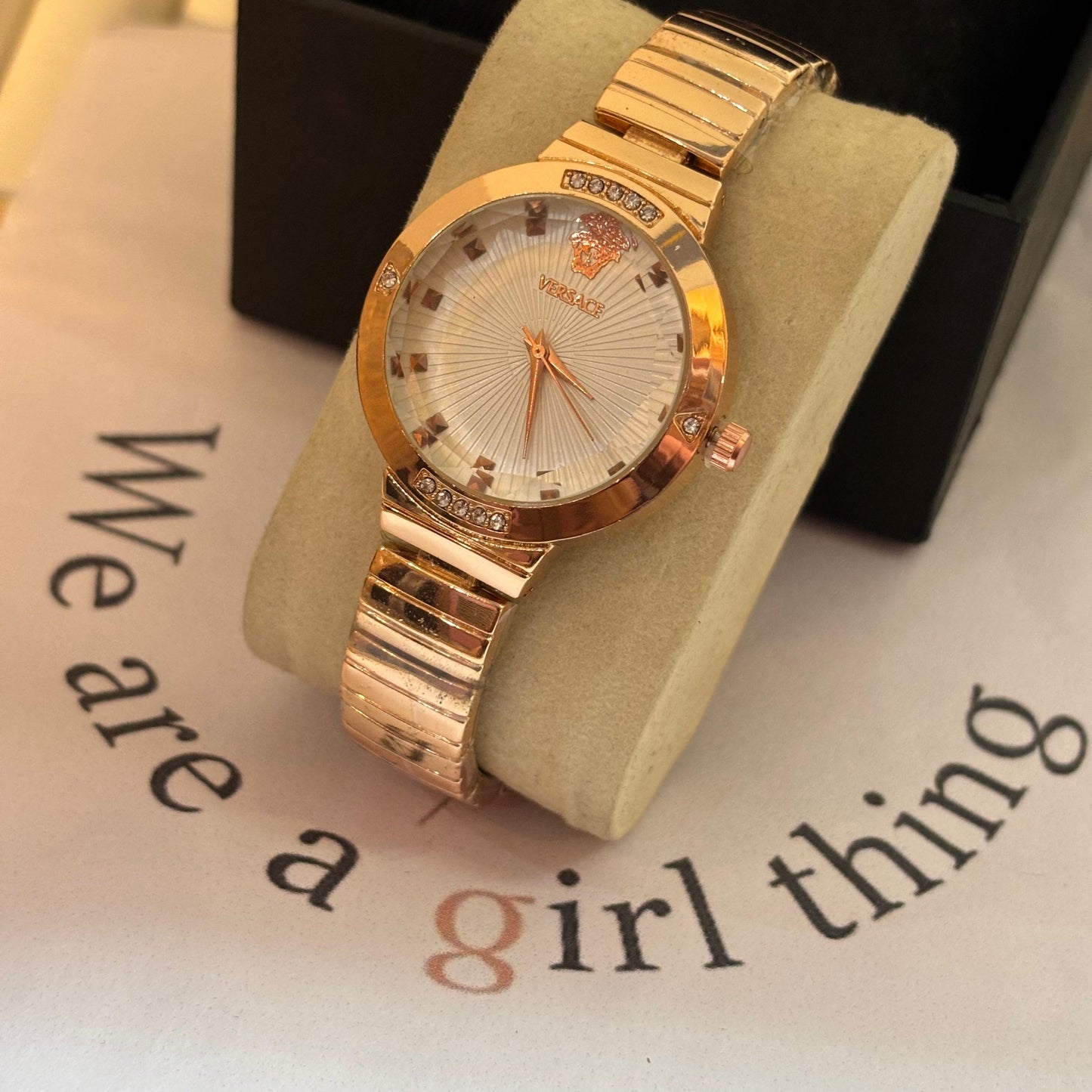 Versace Diamond Cut Luxe Watch