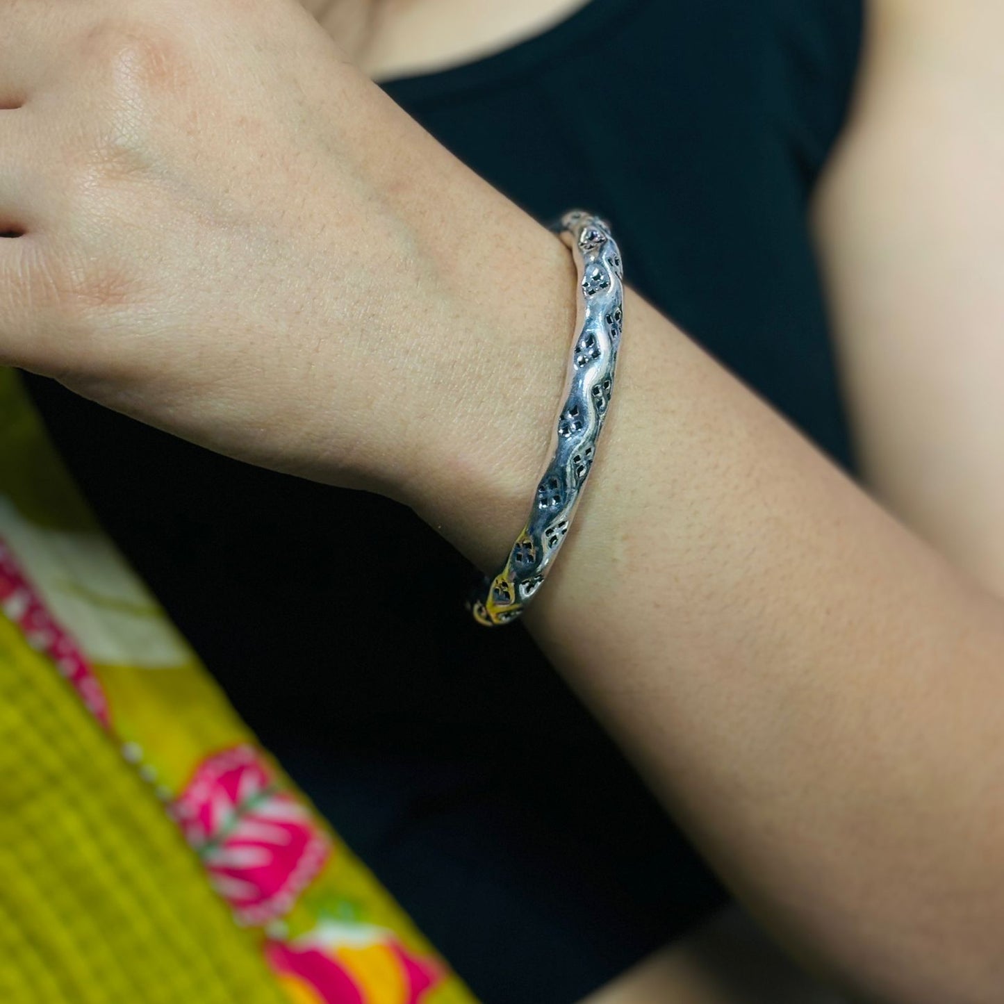 Divyata Adjustable German Silver Bracelet