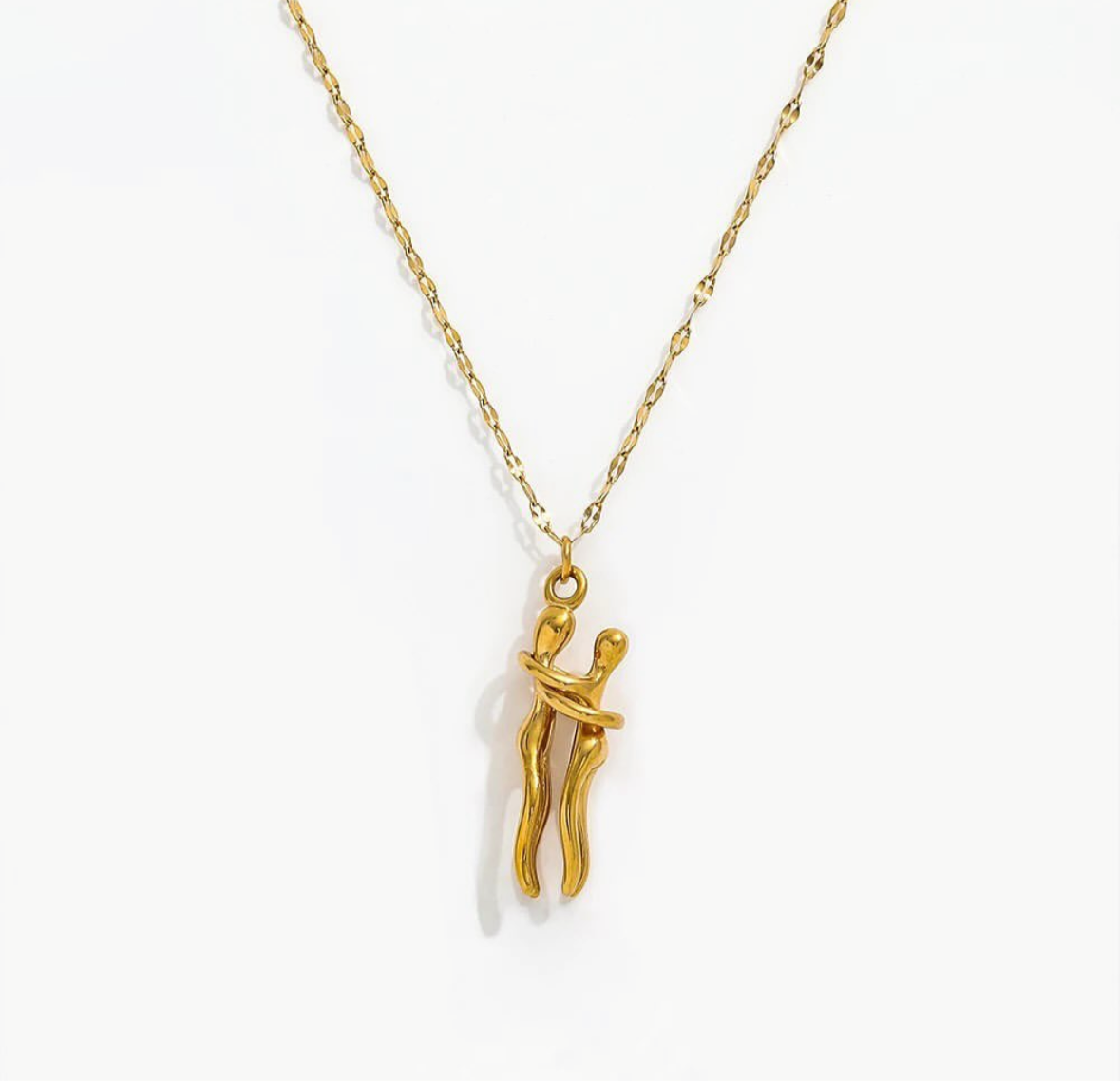 Unity Necklace | Couple Hug Necklace