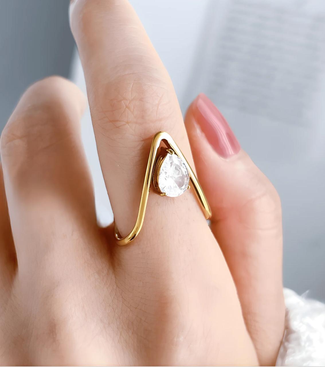 V Vanki Solitaire Ring