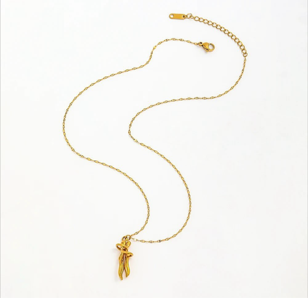 Unity Necklace | Couple Hug Necklace