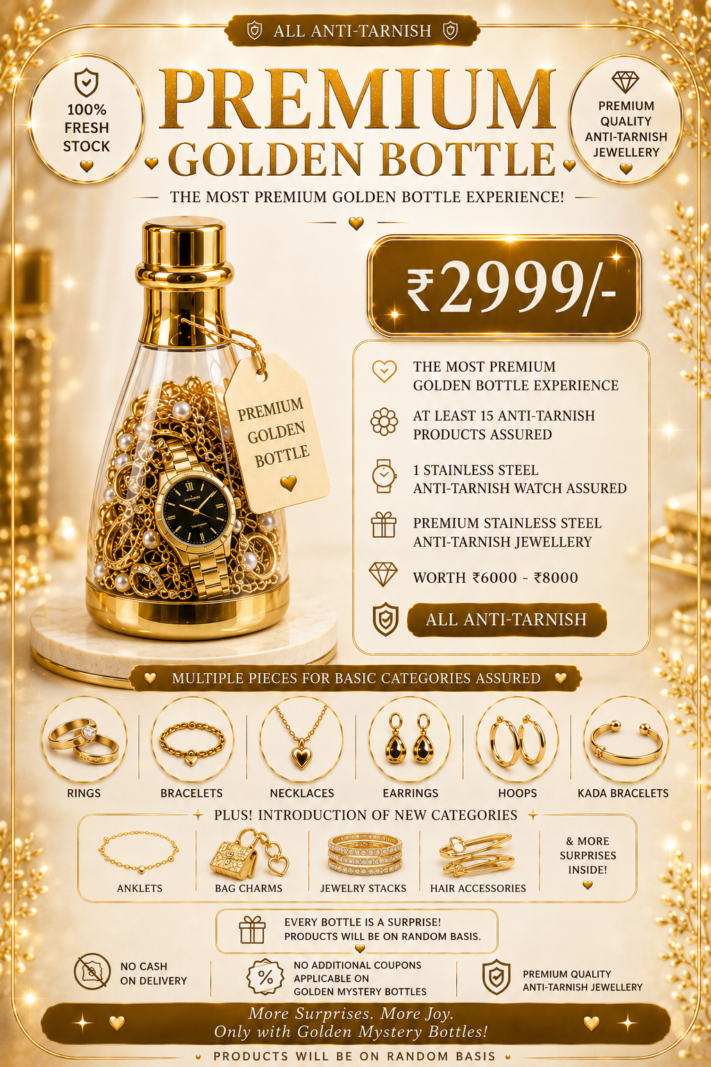 Golden Mystery Bottles
