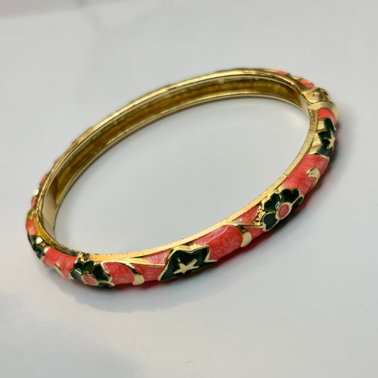Dreamy Pink Enamel Bangle