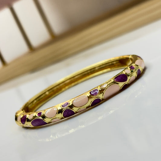 Classic Pink Enamel Bangle
