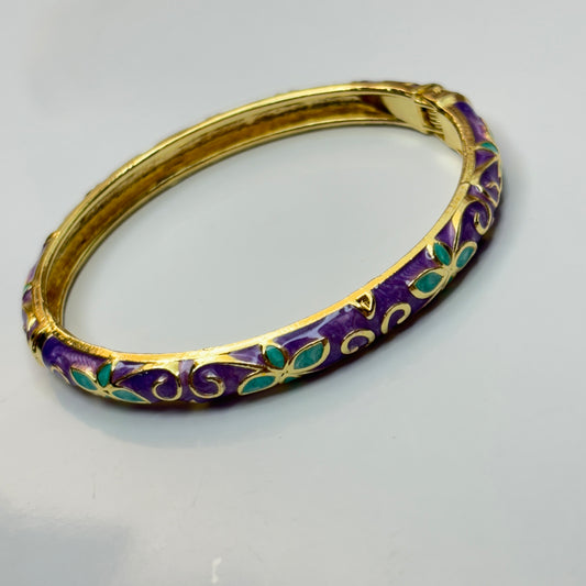 Classic Purple Enamel Bangle