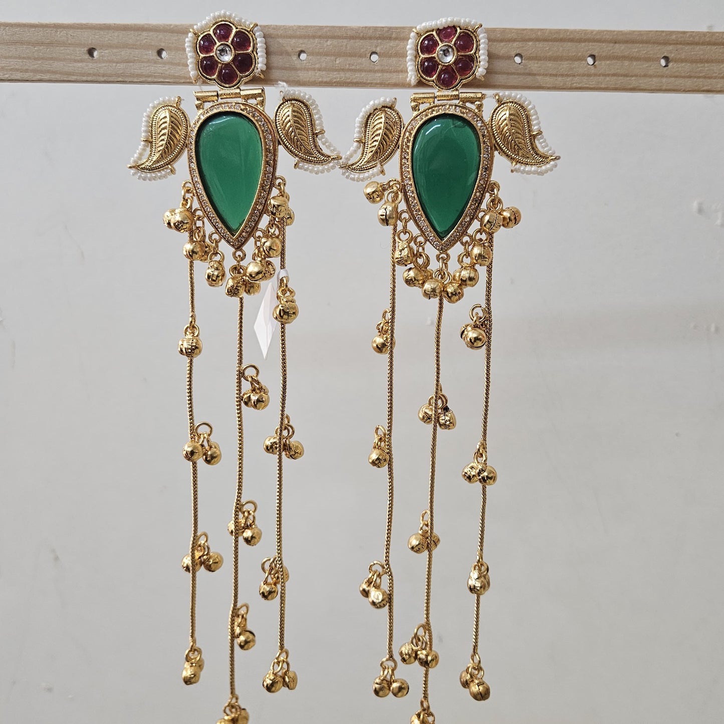 Anamika Kashmiri Jhumka (Green)