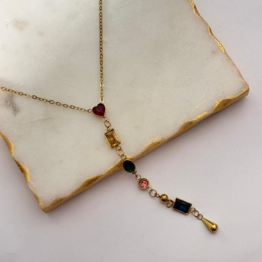 Minimal Bejewelled Necklace