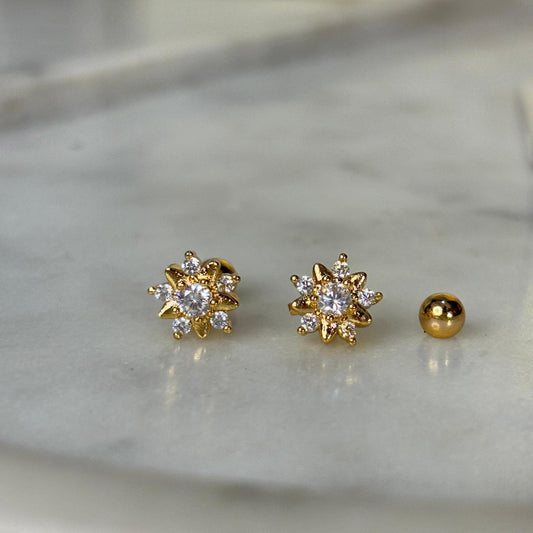 Celeste Flatback Earrings