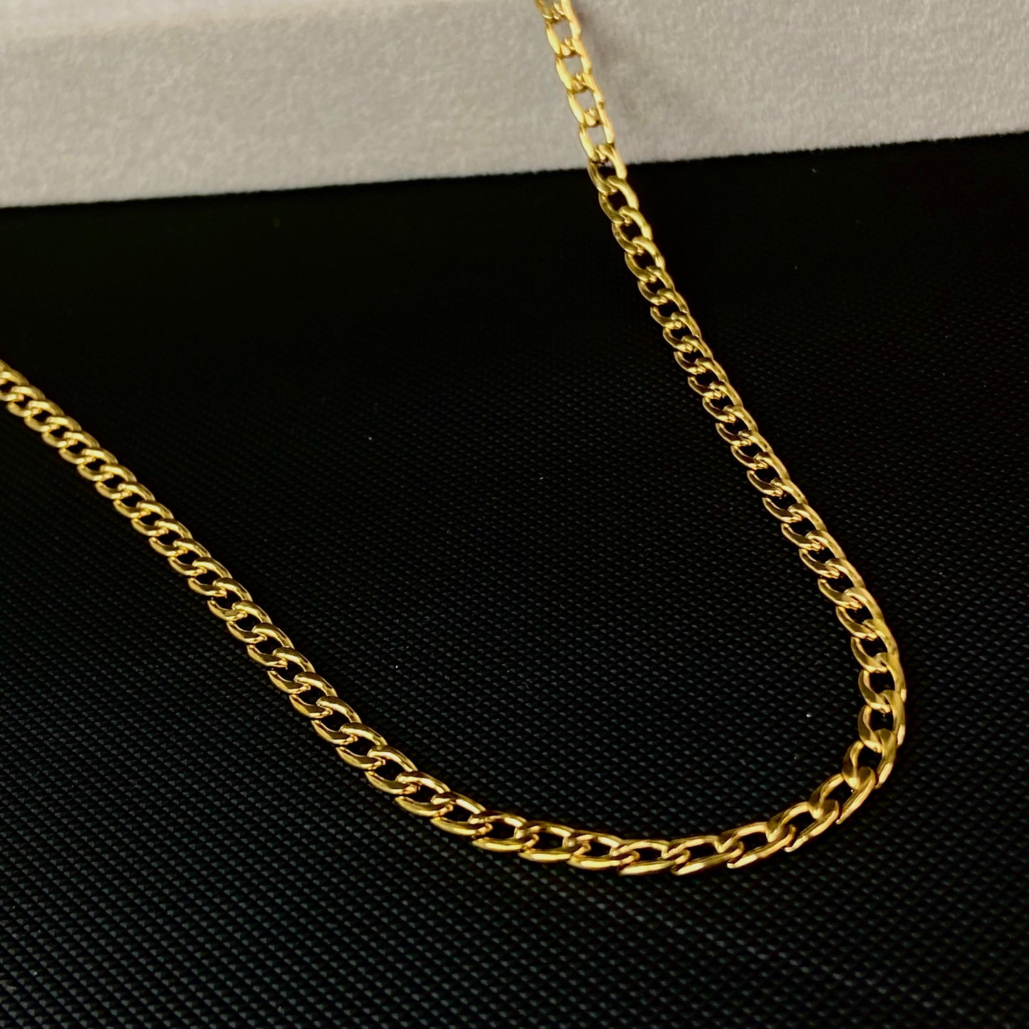 Cuban 18K Gold-Plated Men's Chain 4mm