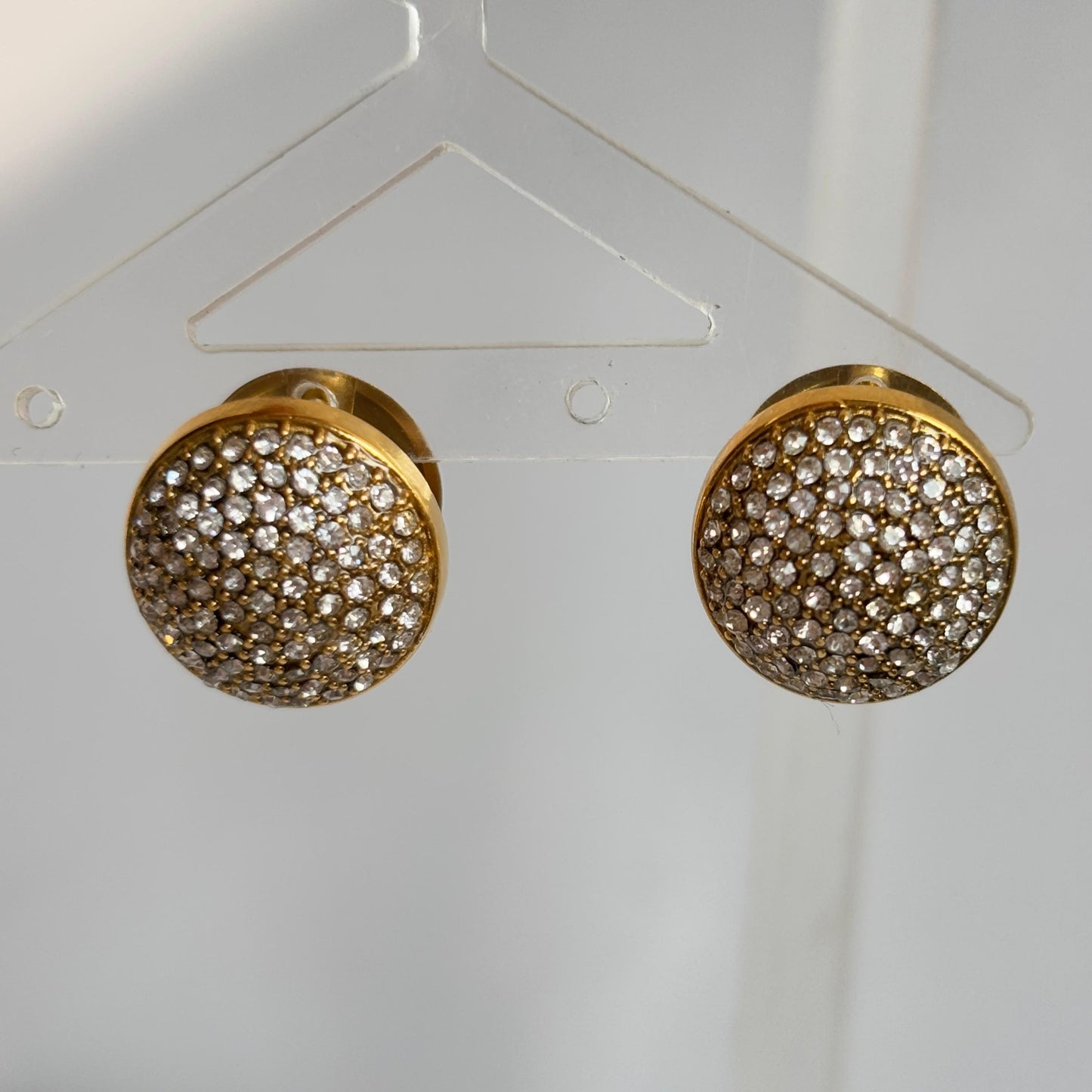 Round Studded Reversible Hoops