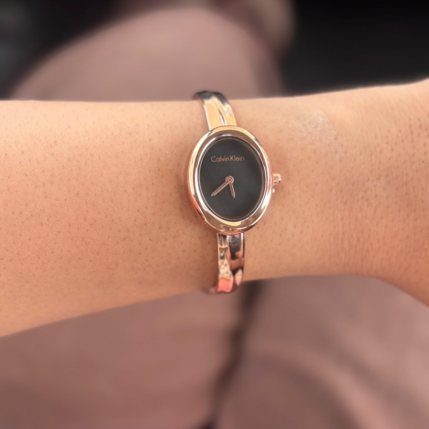 Ck Sleek Minimal Chain Bracelet Watch