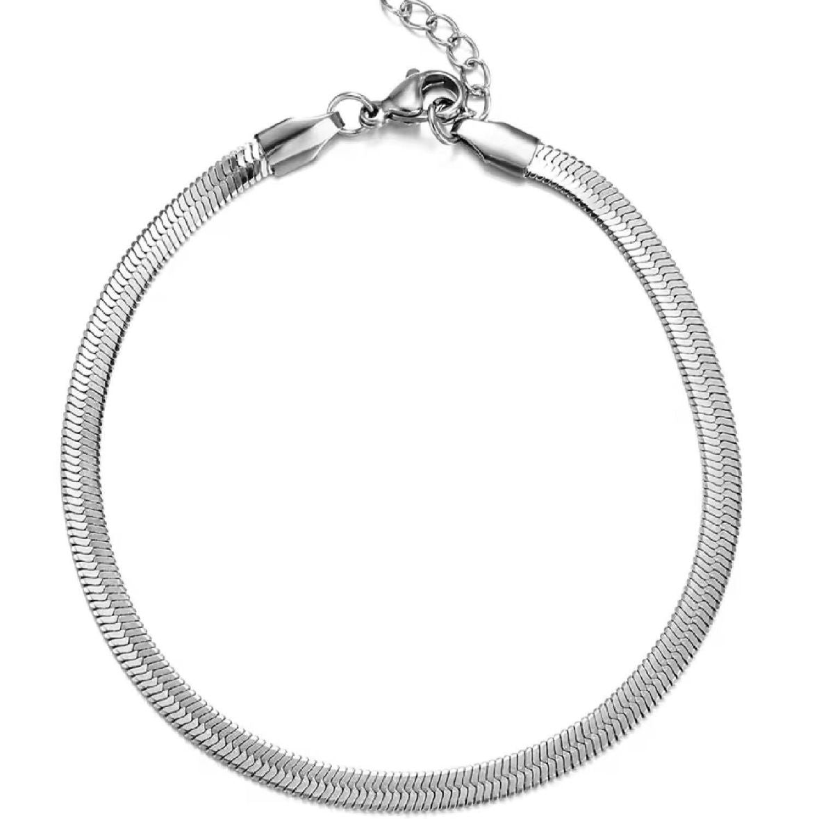 Silver Snake Chain Anklet
